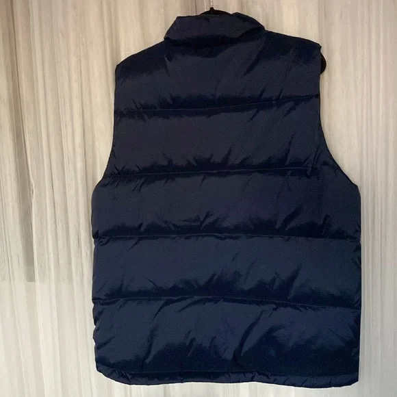 Gotcha glacier men’s dark blue down/feather puffer vest! Size L - Picture 3 of 12